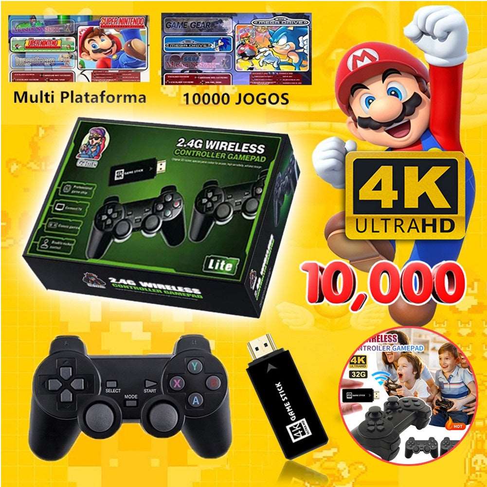 GAMESTICK RETRO PRO🎮 Consola de Videojuegos 10 mil Juegos Incorporados - technopromos