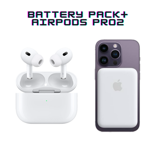 Magsafe Battery Pack 5000 o 10000 mah + Airpods Pro 2da Gen