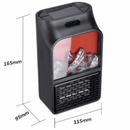 Mini Calefactor Chimenea Eléctrica de 900W Flame Heater - technopromos