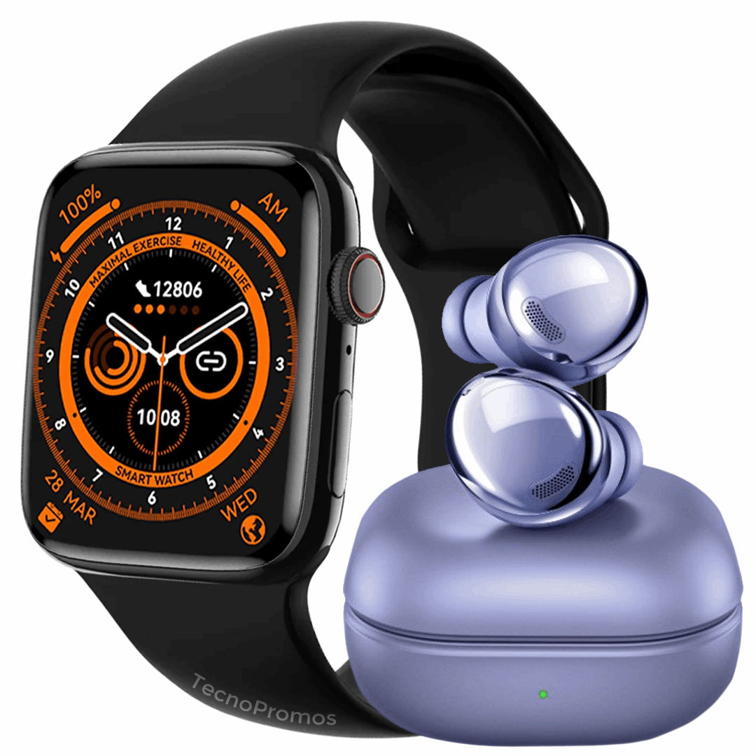 SmartWatch Serie 8 Pro Max + Galaxy Buds Pro - technopromos