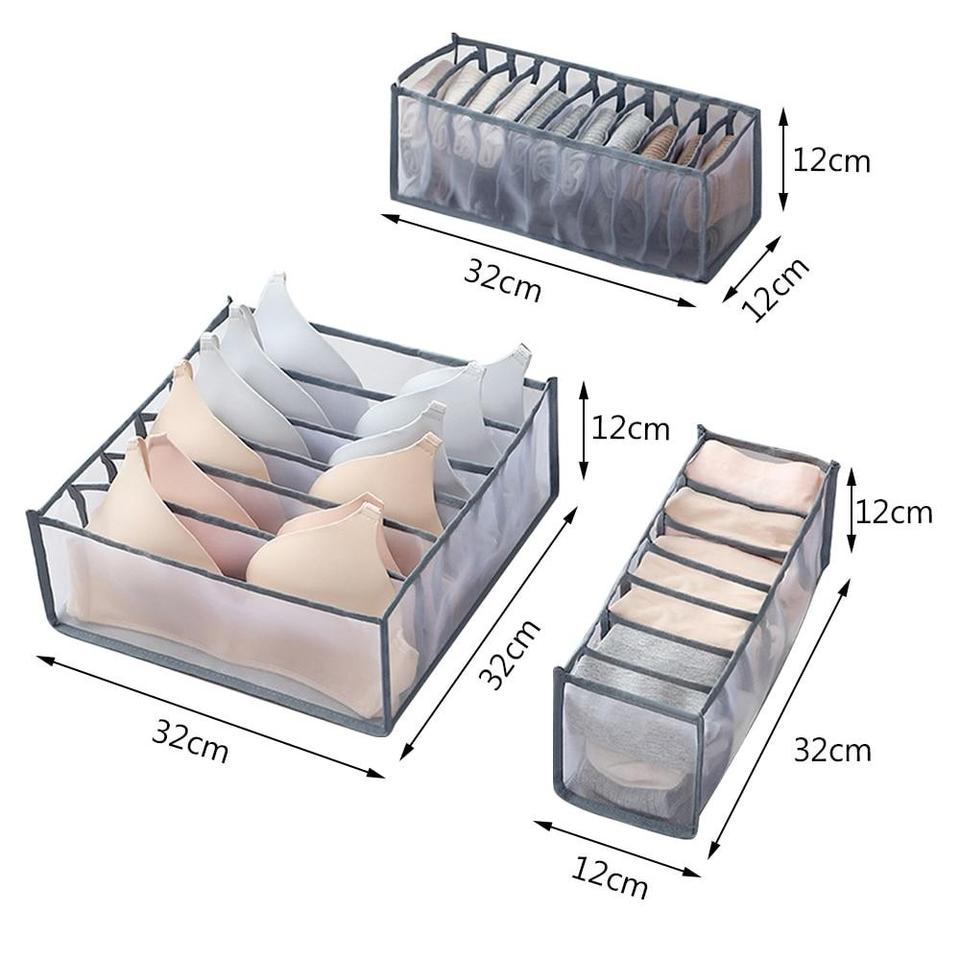 PerfectOrganizer™ Rosado - Set de 3 Organizadores de Ropa Interior Brasiers Medias & Más - technopromos