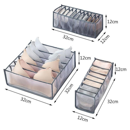 PerfectOrganizer™ Rosado - Set de 3 Organizadores de Ropa Interior Brasiers Medias & Más - technopromos