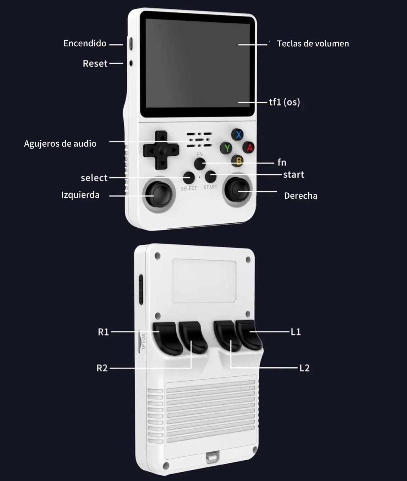 CONSOLA DE JUEGO PORTÁTIL RETRO 🕹