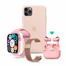 SmartWatch Serie 7 Pro + Pods Pro Ultimate + Silicon Case + Correa Metálica - technopromos