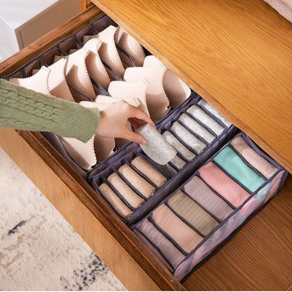 PerfectOrganizer™ Rosado - Set de 3 Organizadores de Ropa Interior Brasiers Medias & Más - technopromos