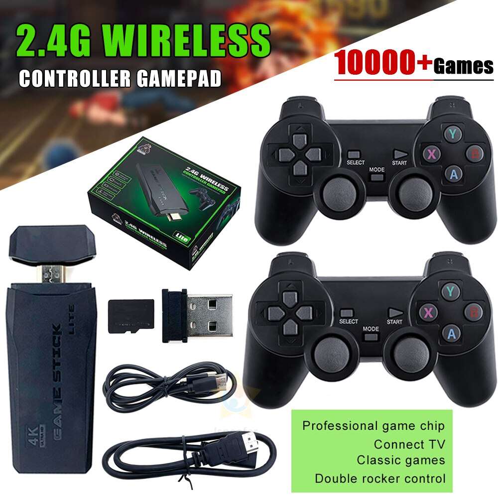GAMESTICK RETRO PRO🎮 Consola de Videojuegos 10 mil Juegos Incorporados - technopromos
