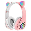 Cute Cat Ear Bluetooth Auriculares Huellita LED - technopromosTecnopromosNegroCute Cat Ear Bluetooth Auriculares Huellita LED - Tecnopromos