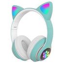 Cute Cat Ear Bluetooth Auriculares Huellita LED - technopromosTecnopromosNegroCute Cat Ear Bluetooth Auriculares Huellita LED - Tecnopromos