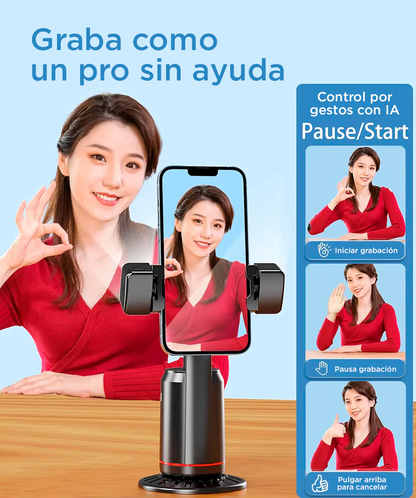 Trípode con seguimiento facial IA +Giro 360°