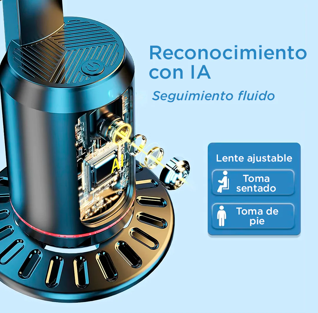 Trípode con seguimiento facial IA +Giro 360°