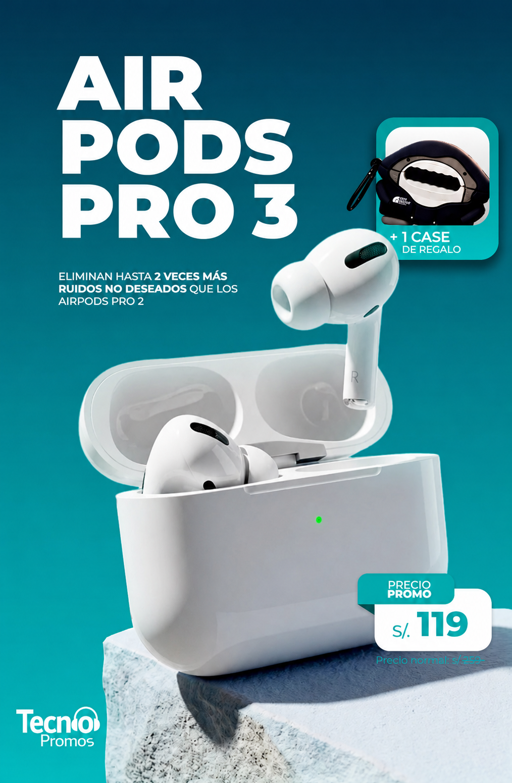 AirPods Pro 3ra Generación + Case de 🎁 (animado o color entero) — foto 6